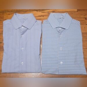 State & Liberty Dress Shirt Athletic Fit Button Up Shirt Small- Lot Of 2